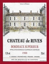 Etiquette bordeaux supérieur d'occasion  Albertville