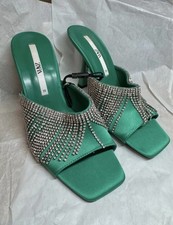 Zara satin mules for sale  MANCHESTER