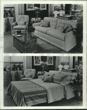 1986 Press Photo Home Focus - Paredes espelhadas e sofá-cama em estúdio comprar usado  Enviando para Brazil