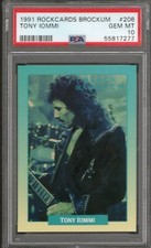 1991 RockCards Brockum #206 Tony Iommi "Black Sabbath" PSA 10 em perfeito estado comprar usado  Enviando para Brazil