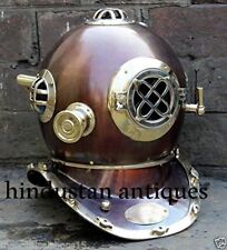 Casco de buceo de la Marina de los Estados Unidos antiguo marca 5 buceo en aguas profundas tamaño completo regalo vintage segunda mano Casco de buceo de la Marina de los Estados Unidos antiguo marca 5 buceo en aguas profundas tamaño completo regalo vintage segunda mano  Embacar hacia Mexico