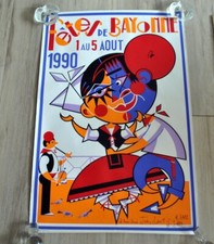 Affiche ancienne originale d'occasion  Bayonne