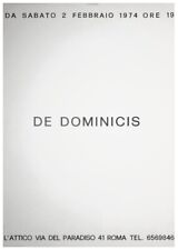 Gino dominicis raro usato  Bologna