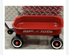 Vintage Radio Flyer Vagão Vermelho Metal Miniatura 12,5" X 7,75" Tamanho da Cama Estado Perfeito comprar usado  Enviando para Brazil