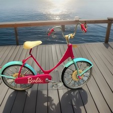Boneca Barbie bicicleta com cesta bicicleta cruzeiro praia, usado comprar usado  Enviando para Brazil