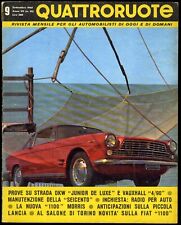 Quattroruote settembre 1962 usato  Verrua Savoia