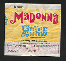 Ingresso para concerto Madonna 1993 Girlie Show World Tour Stub Wembley Londres Reino Unido 25/09 comprar usado  Enviando para Brazil