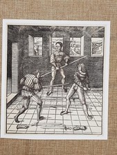 Scherma antica stampa usato  Villarosa
