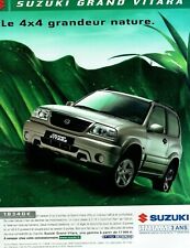 Usado, Publicité Advertising 049  2004   Suzuki Grand Vitara 4x4  grandeur nature comprar usado  Enviando para Brazil