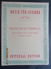 Francisco tarrega recuerdos for sale  BUNGAY