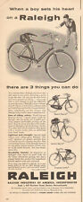 Bicicleta vintage década de 1950 Ad RALEIGH 3 velocidades bicicleta inglesa 051016 comprar usado  Enviando para Brazil