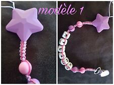 Attache sucette personnalise d'occasion  Charvieu-Chavagneux