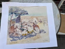 Ancienne aquarelle orientalist d'occasion  Toulon-