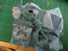 Blue fabric bundle for sale  LISKEARD