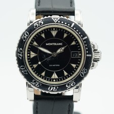 MONTBLANC SPORT QUARTZ HERREN UHR 7037 38MM SCHWARZ VINTAGE comprar usado  Enviando para Brazil