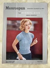 Munrospun vintage knitting for sale  AMMANFORD