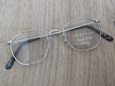 Armação de óculos Savile Row Quadra Stirling ouro branco 14K laminado feita na Inglaterra comprar usado  Enviando para Brazil