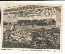 Oryginalne zdjęcie angielskie bombardowanie samolot lotnisko kamuflaż katania sycylia 1941 fe199, używany na sprzedaż  PL