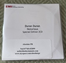 Duran Duran - Notorious (Special Edition) - 2010 UK 2 X PROMO CD - Like New comprar usado  Enviando para Brazil