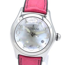 Relógio feminino Corum data bolha mostrador branco aço inoxidável 39.250.20 comprar usado  Enviando para Brazil