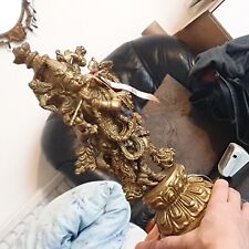 Copper krishna statue for sale  LONDON