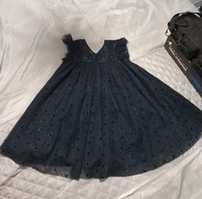 Gitls navy tulle for sale  HAILSHAM