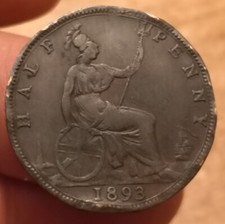 Moneta half penny usato  Olbia