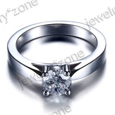 Anel fino de prata esterlina solitário zircônia cúbica festa de casamento conjunto de pinos comprar usado  Enviando para Brazil
