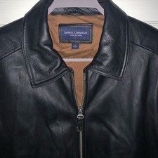 Men black leather for sale  Cameron