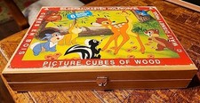 cubes picture puzzle wooden for sale  Cordell