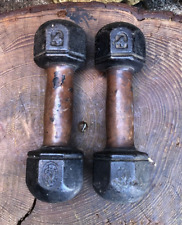 Antique dumbbells cast for sale  PETERBOROUGH