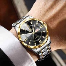 Usado, Relógio de pulso masculino à prova d'água relógio de pulso masculino quartzo relogio masculino B2521 comprar usado  Enviando para Brazil
