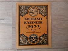 Tageblatt kalender 1931 gebraucht kaufen  Hannover