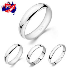 Anel de casamento genuíno prata esterlina 925 sólido 2mm 3mm fino clássico aliança lisa, usado comprar usado  Enviando para Brazil