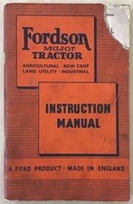 Fordson Major Tractor Manual de Instruções para Veículos Comerciais OUTUBRO 1951 #E3311 comprar usado  Enviando para Brazil