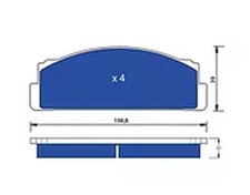 Pastiglie anteriori originali usato Pastiglie anteriori originali usato  Melfi