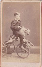 FOTO CDV.  TRICICLO DE CAVALO PARA MENINOS POR L. DIXON, COLNE. LANCS comprar usado  Enviando para Brazil