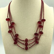 Red festoon necklace for sale  BRISTOL