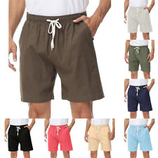Shorts chino masculino cordão ajuste clássico algodão casual verão praia meia panela i comprar usado  Enviando para Brazil