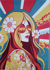 Femme hippie affiche d'occasion  Saint-Georges-de-Didonne