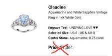 Engagement ring vintage for sale  Walton