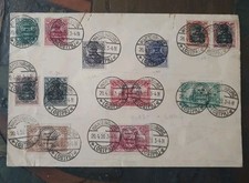 Briefmarken einem briefumschla gebraucht kaufen  Werl