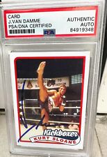 Jean Claude Van Damme autografado Kickboxer 1989 conjunto estilo cartão PSA/DNA automático comprar usado  Enviando para Brazil