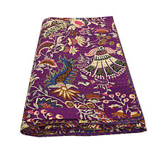 Colcha Handamde Cubierta Púrpura Tradicional Kantha Edredón Boho Colcha segunda mano  Embacar hacia Mexico