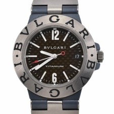 com papel BVLGARI Diagono TI38TA data titânio/borracha automático masculino L#140670, usado comprar usado  Enviando para Brazil
