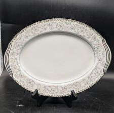 Prato oval vintage NORITAKE OXFORD 13,75" flor porcelana floral  comprar usado  Enviando para Brazil