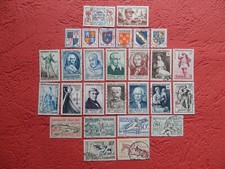 Timbres obliteres annee d'occasion  Aubigny