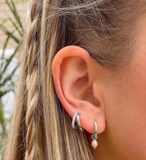 Sterling silver hoop for sale  Cathedral City
