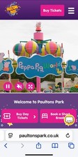 Paultons park tickets for sale  WATERLOOVILLE