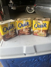 Antigo 1980 Nestlé Quik Recipiente de Metal Chocolate Estanho Coelho Engraçado Quadrinhos 32 Oz comprar usado  Enviando para Brazil
